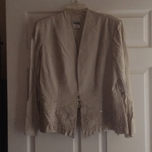 R&M Richards by Karen Kwong, Size 18, Creme Brown